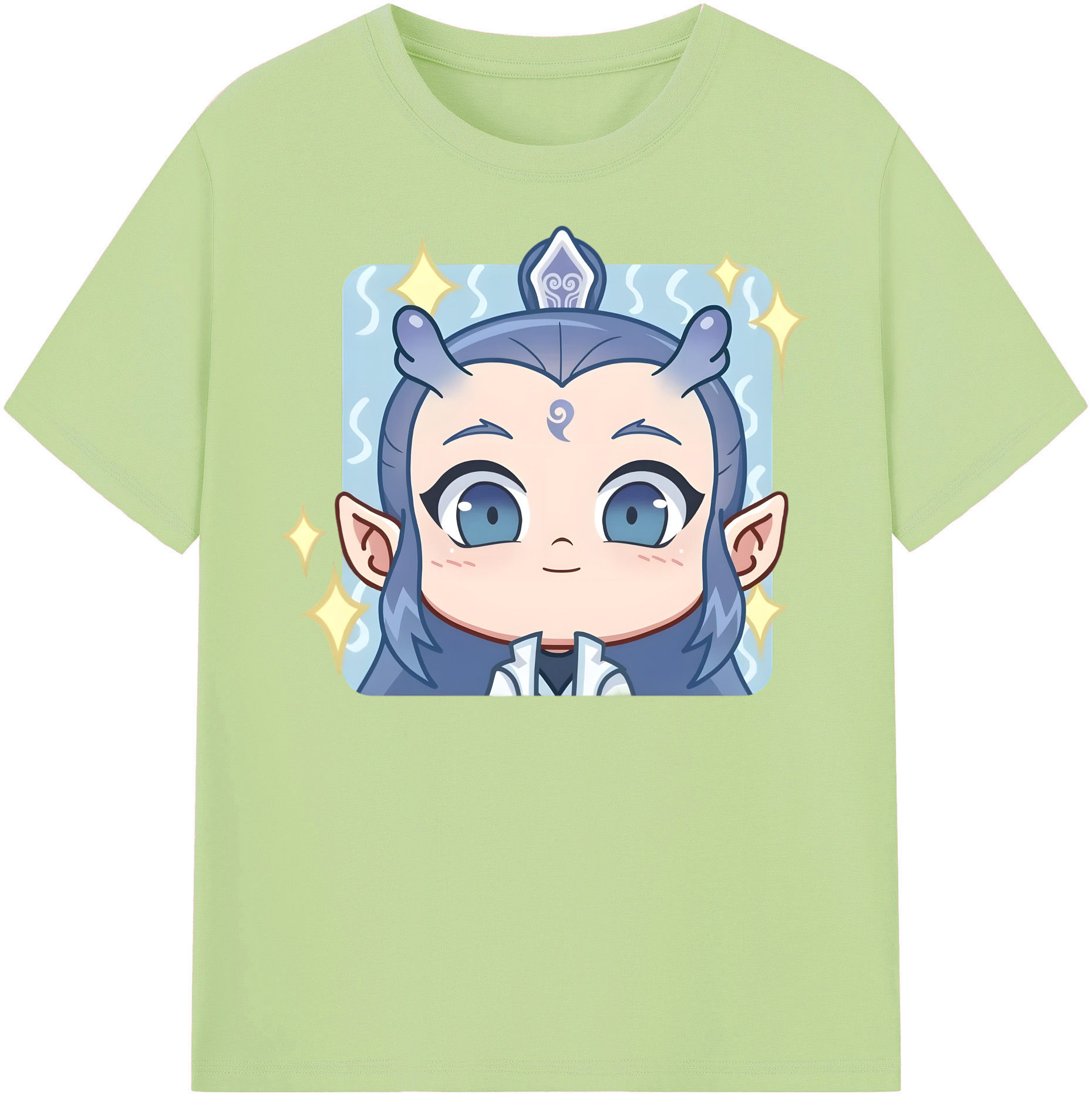 （画像用） Ne Zha 2 ナタ 魔童の大暴れ 綿100％半袖Tシャツ（フロントプリント）